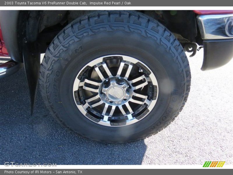 Impulse Red Pearl / Oak 2003 Toyota Tacoma V6 PreRunner Double Cab