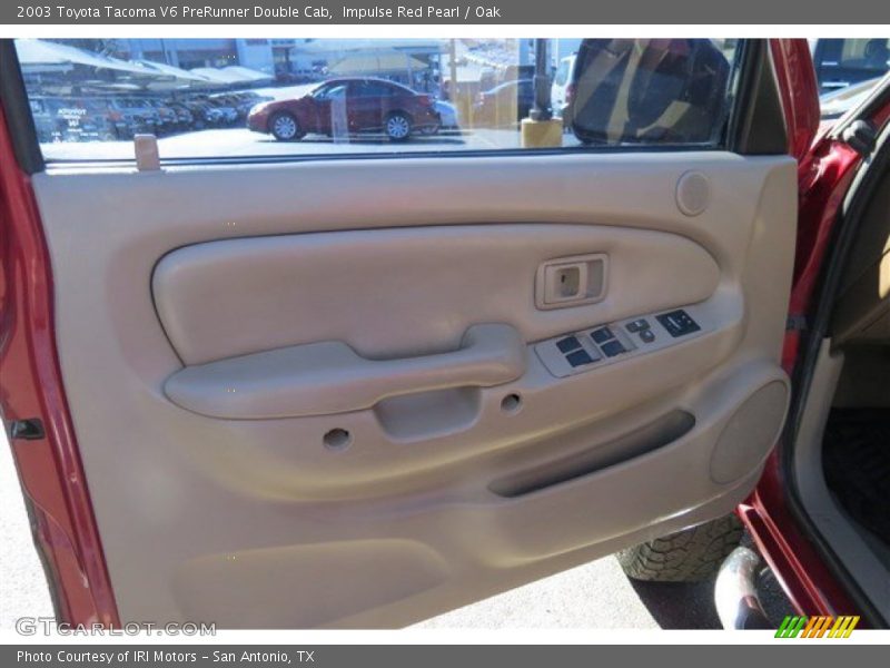 Impulse Red Pearl / Oak 2003 Toyota Tacoma V6 PreRunner Double Cab