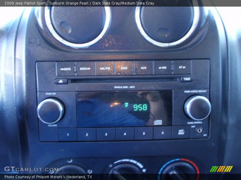 Sunburst Orange Pearl / Dark Slate Gray/Medium Slate Gray 2009 Jeep Patriot Sport