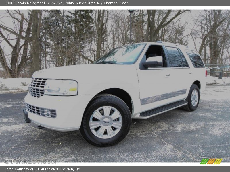 White Suede Metallic / Charcoal Black 2008 Lincoln Navigator Luxury 4x4