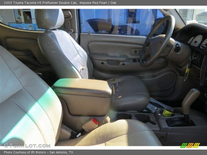 Impulse Red Pearl / Oak 2003 Toyota Tacoma V6 PreRunner Double Cab
