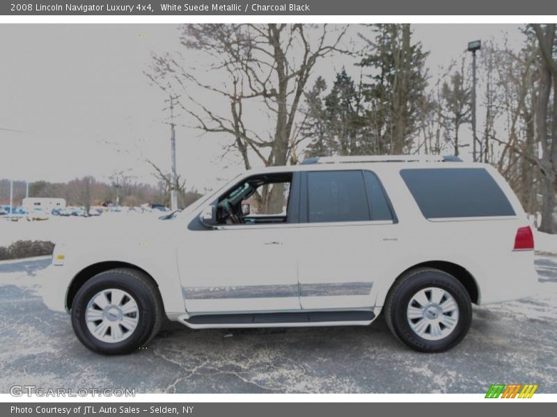 White Suede Metallic / Charcoal Black 2008 Lincoln Navigator Luxury 4x4