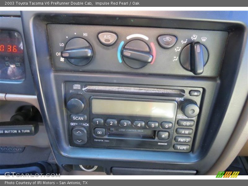 Impulse Red Pearl / Oak 2003 Toyota Tacoma V6 PreRunner Double Cab