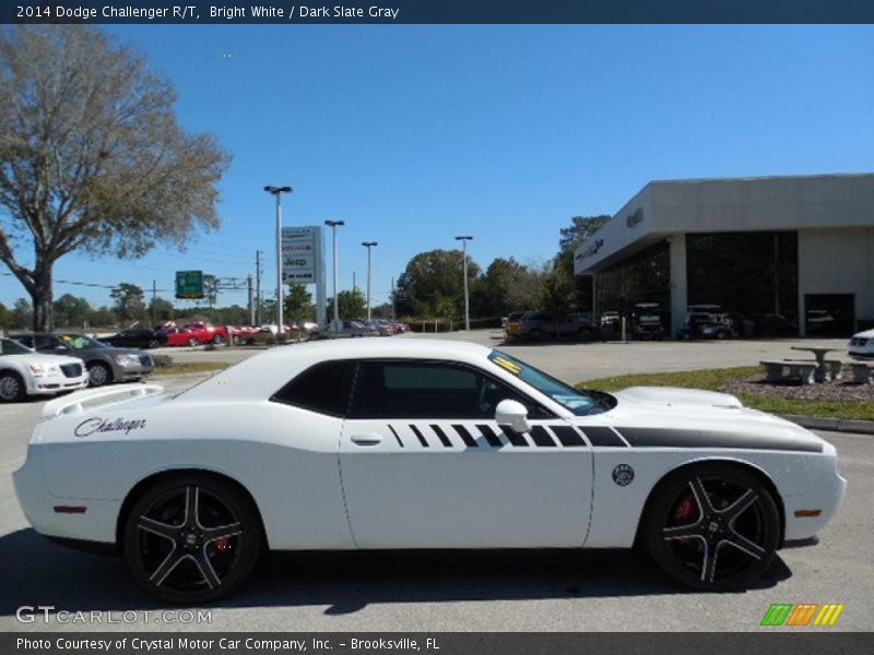 Bright White / Dark Slate Gray 2014 Dodge Challenger R/T