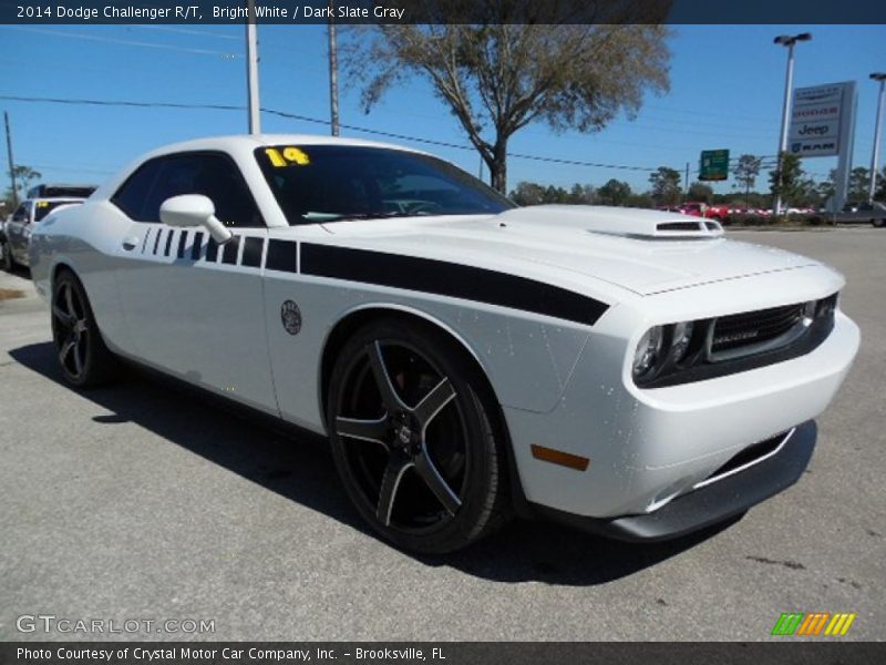 Bright White / Dark Slate Gray 2014 Dodge Challenger R/T