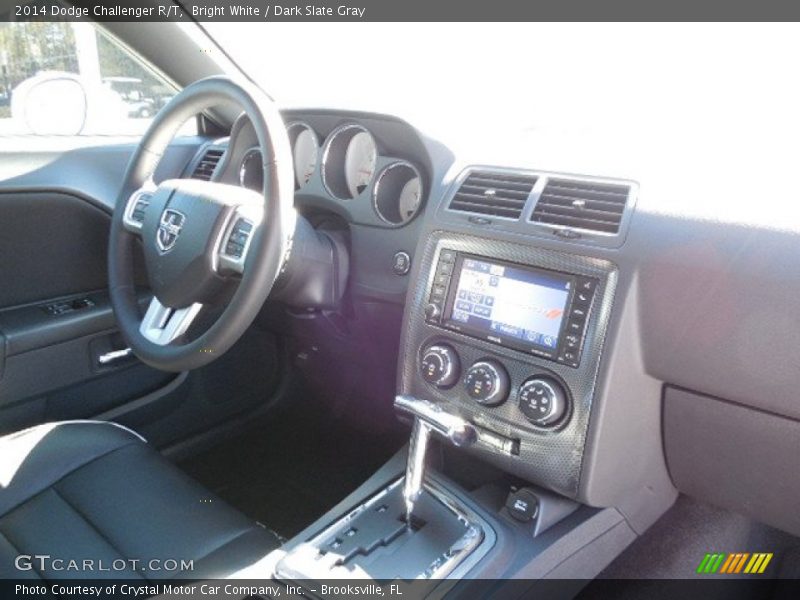Bright White / Dark Slate Gray 2014 Dodge Challenger R/T