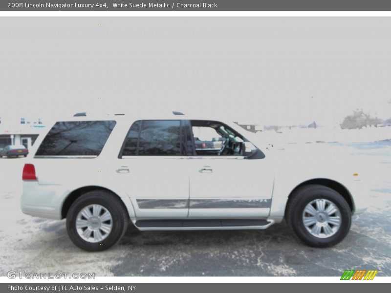 White Suede Metallic / Charcoal Black 2008 Lincoln Navigator Luxury 4x4