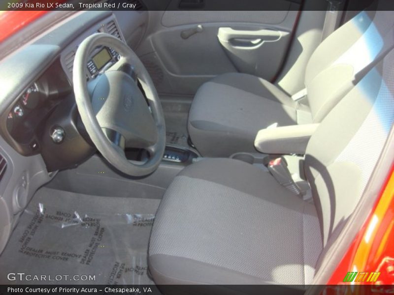 Tropical Red / Gray 2009 Kia Rio LX Sedan