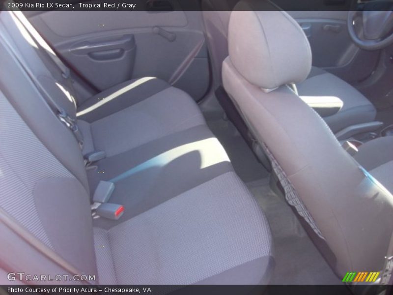 Tropical Red / Gray 2009 Kia Rio LX Sedan