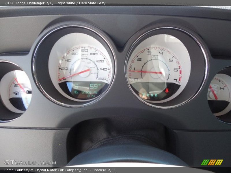 Bright White / Dark Slate Gray 2014 Dodge Challenger R/T