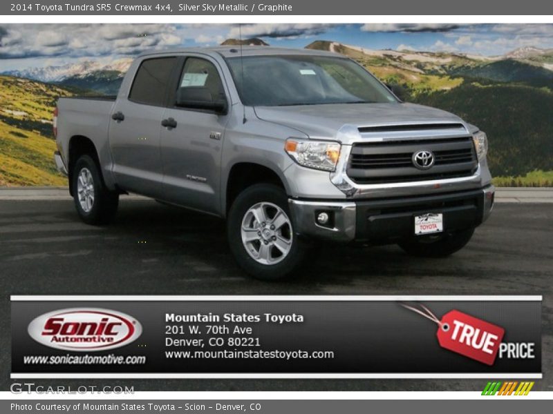 Silver Sky Metallic / Graphite 2014 Toyota Tundra SR5 Crewmax 4x4