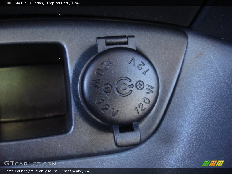 Tropical Red / Gray 2009 Kia Rio LX Sedan