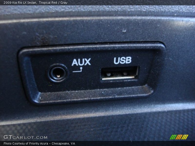 Tropical Red / Gray 2009 Kia Rio LX Sedan