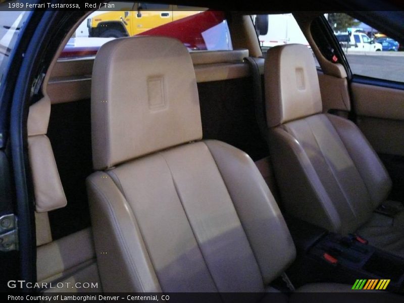 Red / Tan 1989 Ferrari Testarossa