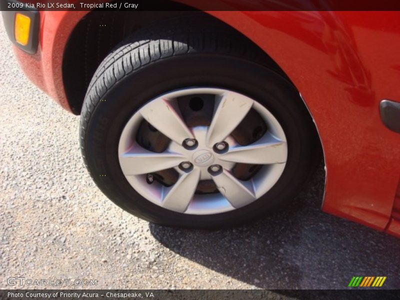Tropical Red / Gray 2009 Kia Rio LX Sedan