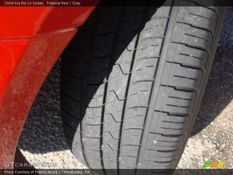 Tropical Red / Gray 2009 Kia Rio LX Sedan