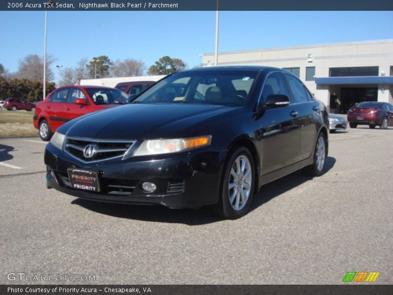 Nighthawk Black Pearl / Parchment 2006 Acura TSX Sedan