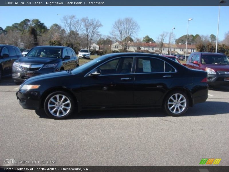Nighthawk Black Pearl / Parchment 2006 Acura TSX Sedan