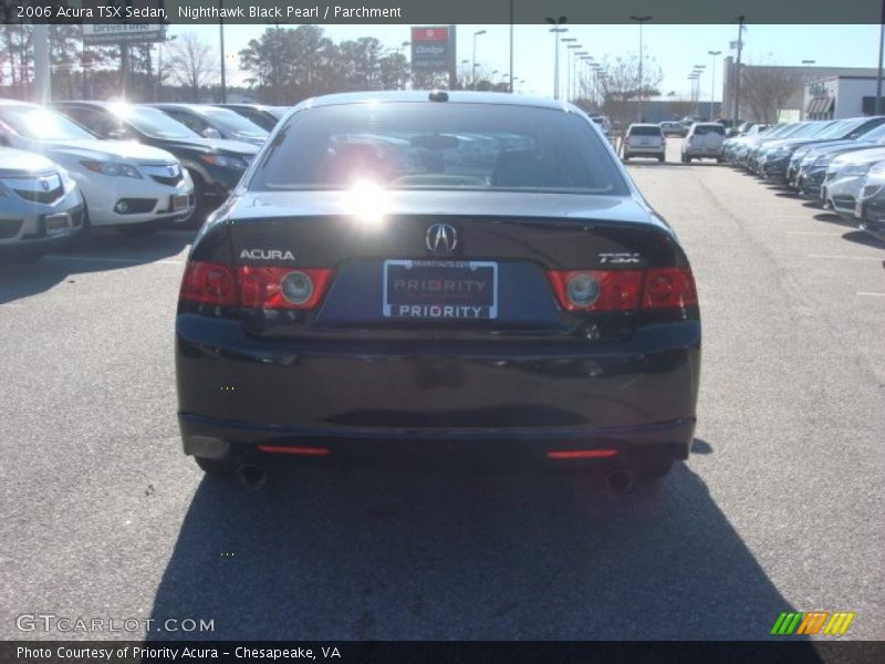 Nighthawk Black Pearl / Parchment 2006 Acura TSX Sedan