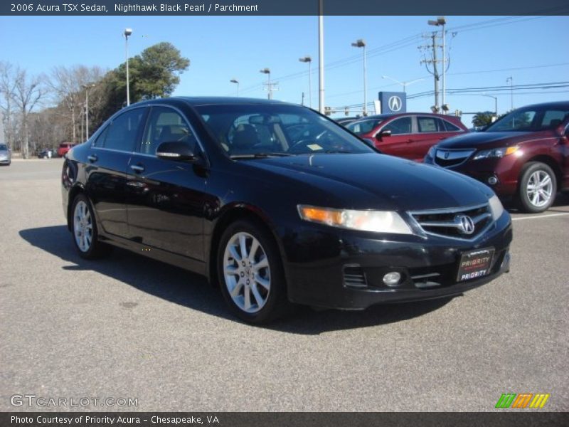 Nighthawk Black Pearl / Parchment 2006 Acura TSX Sedan