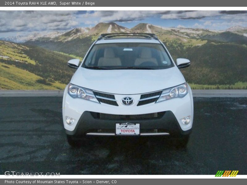 Super White / Beige 2014 Toyota RAV4 XLE AWD