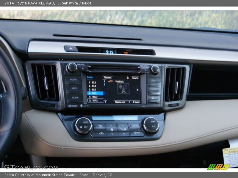 Super White / Beige 2014 Toyota RAV4 XLE AWD