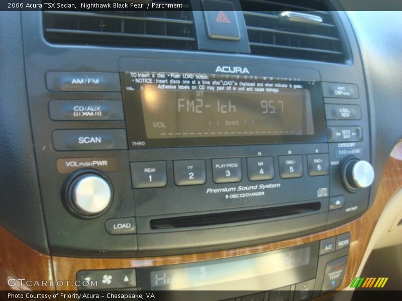 Nighthawk Black Pearl / Parchment 2006 Acura TSX Sedan