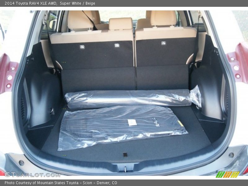 Super White / Beige 2014 Toyota RAV4 XLE AWD