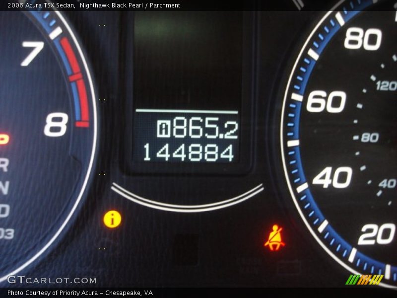 Nighthawk Black Pearl / Parchment 2006 Acura TSX Sedan