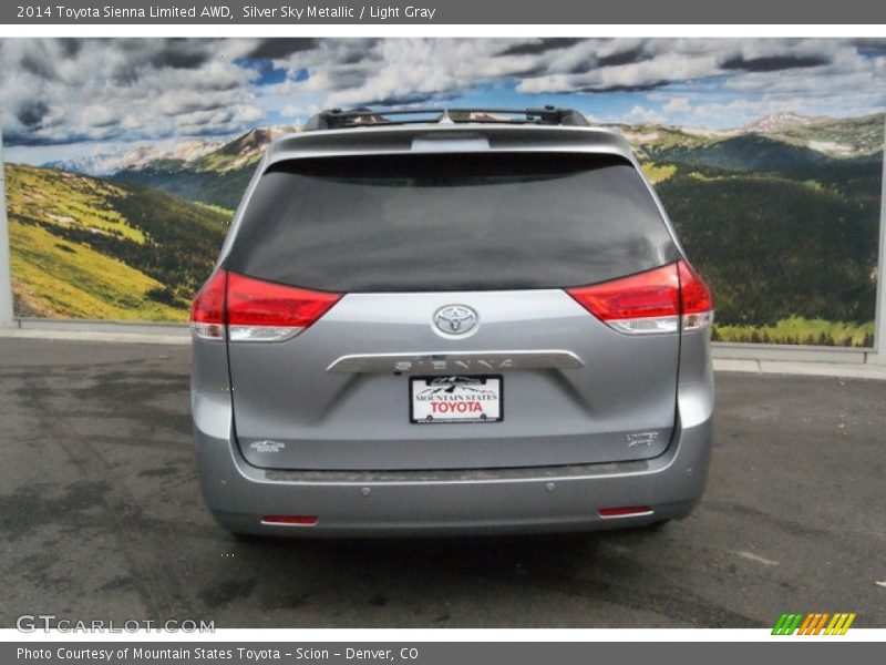 Silver Sky Metallic / Light Gray 2014 Toyota Sienna Limited AWD