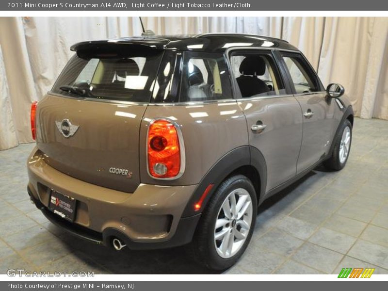 Light Coffee / Light Tobacco Leather/Cloth 2011 Mini Cooper S Countryman All4 AWD