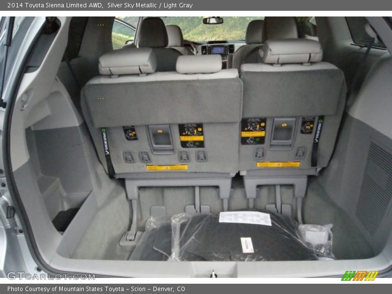 Silver Sky Metallic / Light Gray 2014 Toyota Sienna Limited AWD