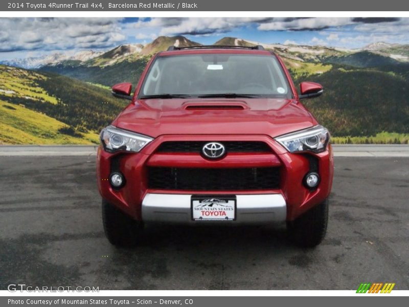 Barcelona Red Metallic / Black 2014 Toyota 4Runner Trail 4x4