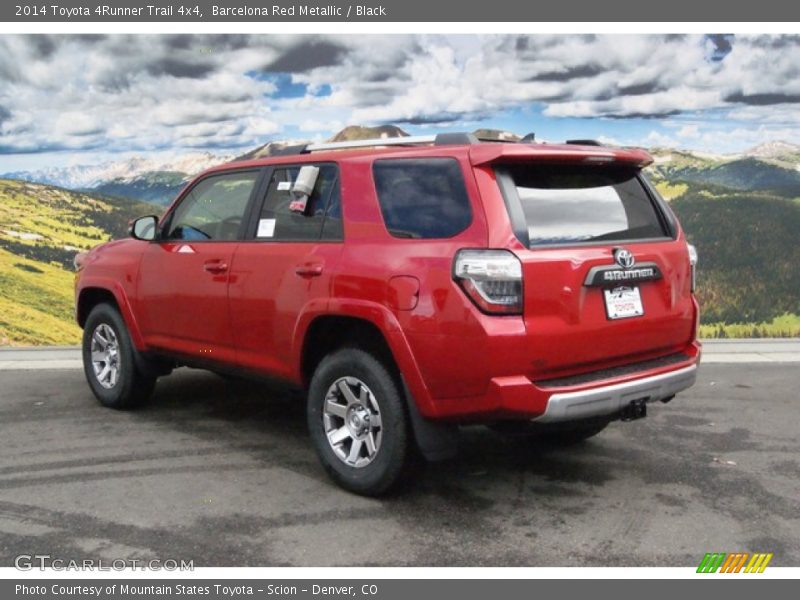 Barcelona Red Metallic / Black 2014 Toyota 4Runner Trail 4x4