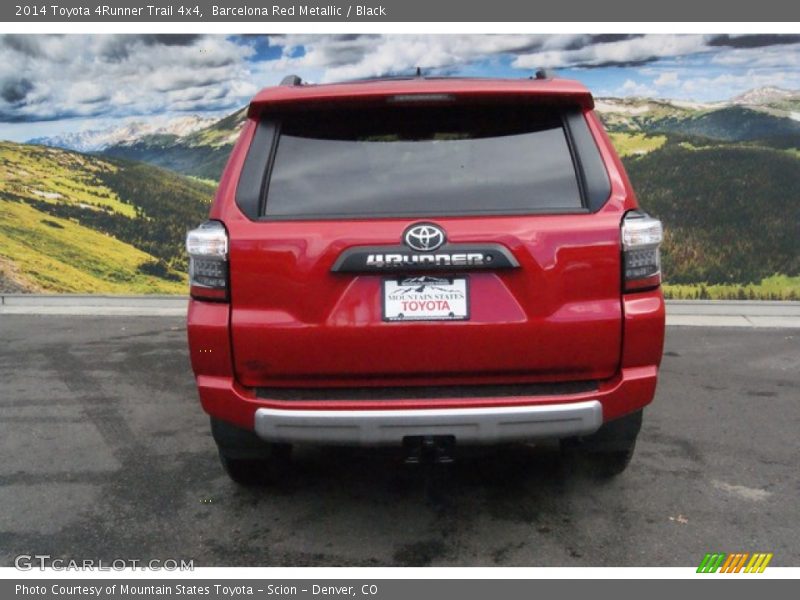 Barcelona Red Metallic / Black 2014 Toyota 4Runner Trail 4x4
