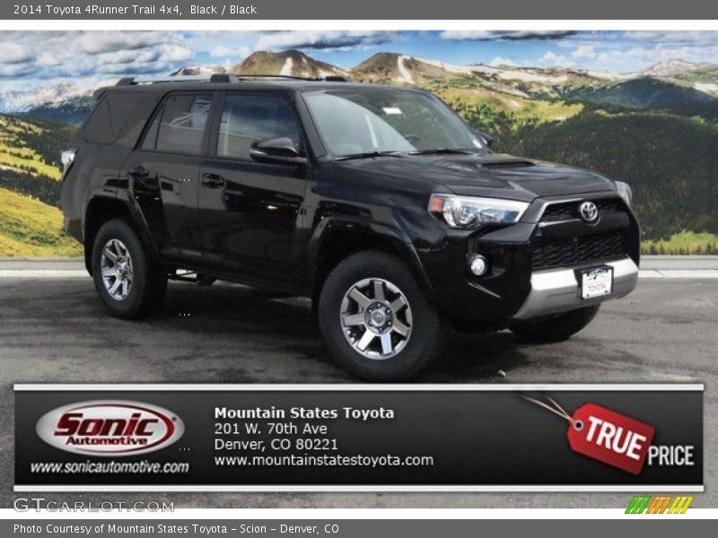 Black / Black 2014 Toyota 4Runner Trail 4x4