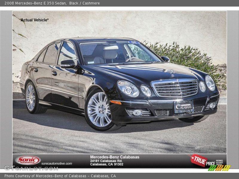 Black / Cashmere 2008 Mercedes-Benz E 350 Sedan