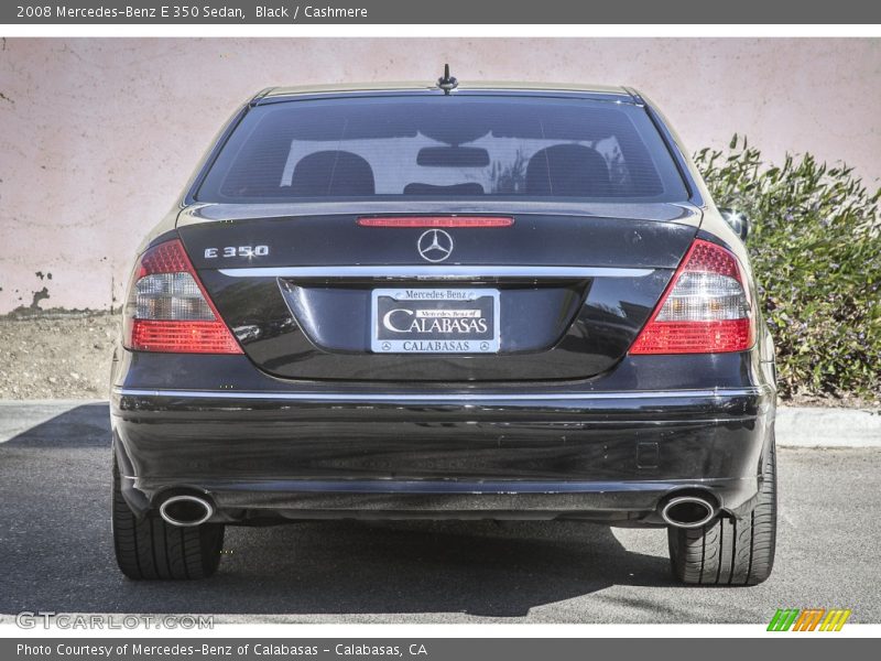 Black / Cashmere 2008 Mercedes-Benz E 350 Sedan
