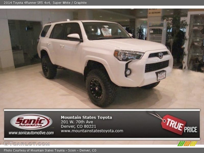 Super White / Graphite 2014 Toyota 4Runner SR5 4x4