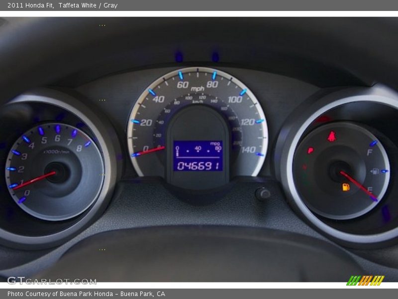 Taffeta White / Gray 2011 Honda Fit