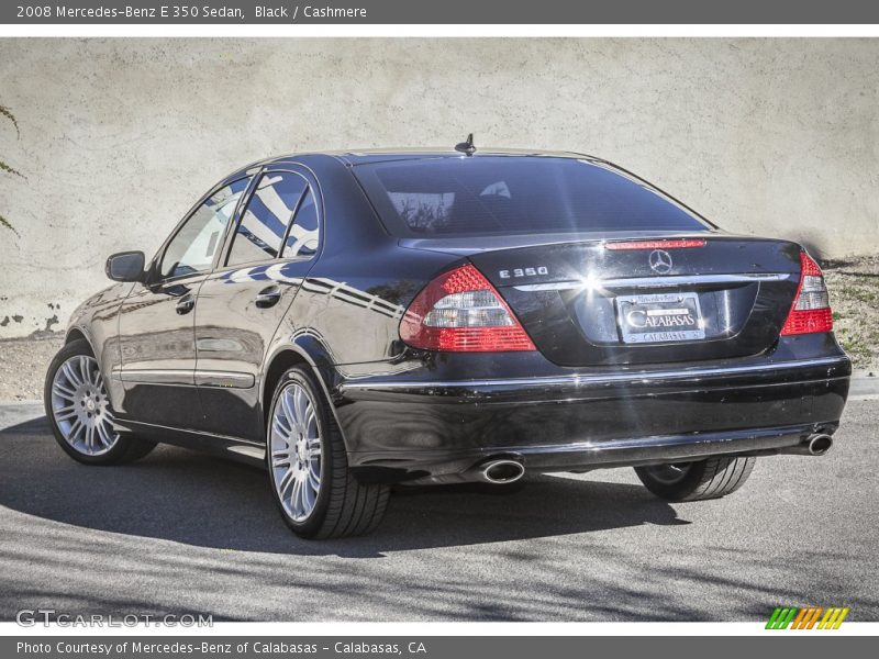 Black / Cashmere 2008 Mercedes-Benz E 350 Sedan