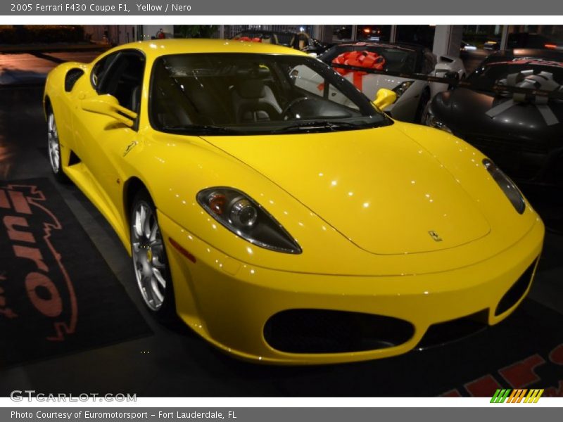 Yellow / Nero 2005 Ferrari F430 Coupe F1