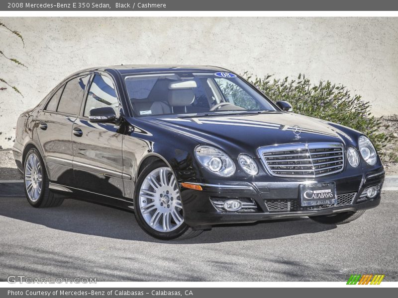 Black / Cashmere 2008 Mercedes-Benz E 350 Sedan