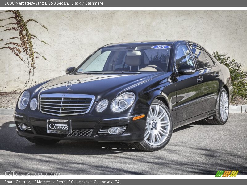 Black / Cashmere 2008 Mercedes-Benz E 350 Sedan