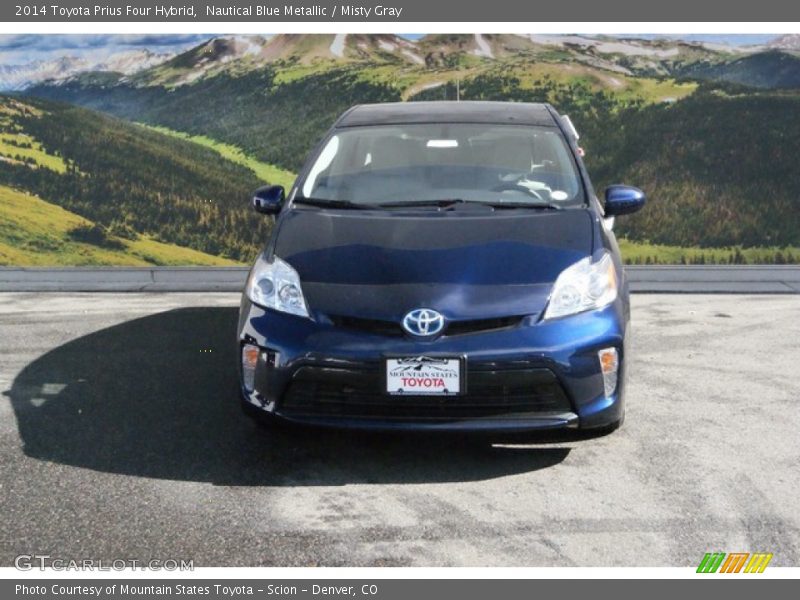 Nautical Blue Metallic / Misty Gray 2014 Toyota Prius Four Hybrid