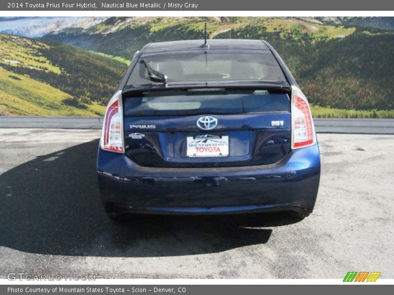 Nautical Blue Metallic / Misty Gray 2014 Toyota Prius Four Hybrid