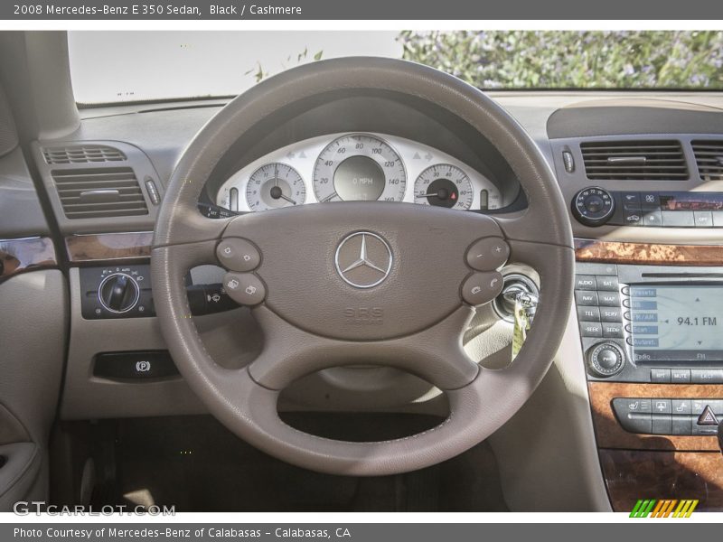 Black / Cashmere 2008 Mercedes-Benz E 350 Sedan