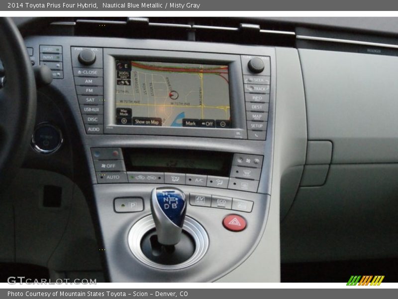 Nautical Blue Metallic / Misty Gray 2014 Toyota Prius Four Hybrid