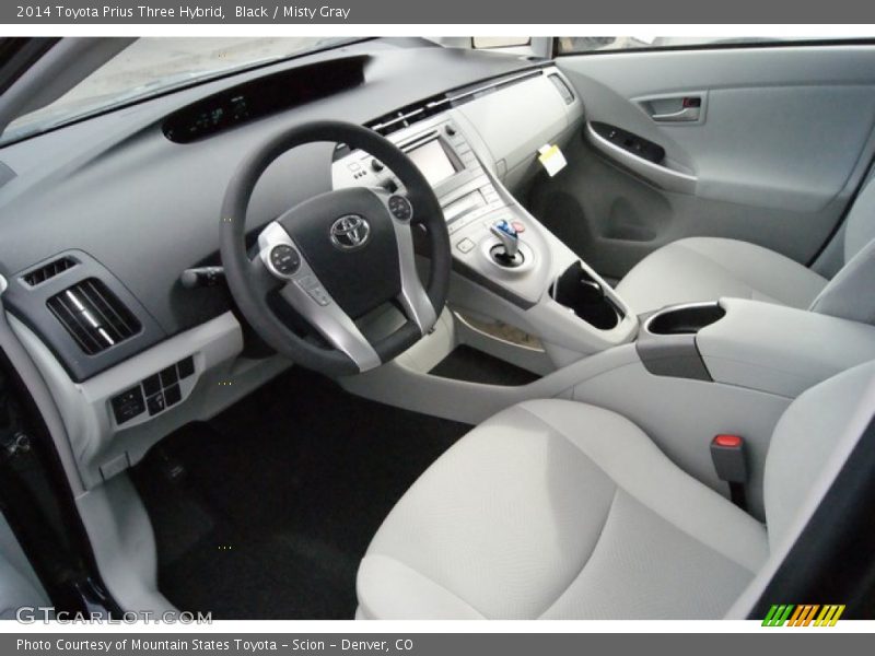 Black / Misty Gray 2014 Toyota Prius Three Hybrid