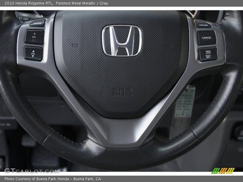 Polished Metal Metallic / Gray 2010 Honda Ridgeline RTL